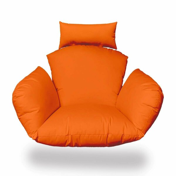 Homeroots Primo Orange Indoor & Outdoor Replacement Cushion for Egg Chair 472994